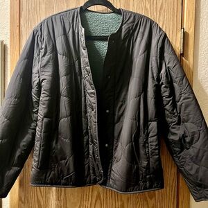 tentree Black Quilted Lightweight Jacket